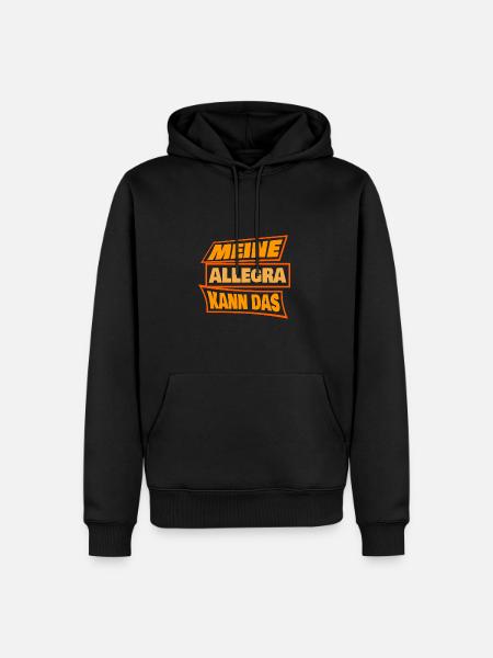 Allegra als Allegra - Männer Premium Bio Hoodie - Schwarz