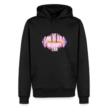 Dans mon Muscle Mommy Era Fête des Mères Personnel - Sweat à capuche Premium bio Homme - noir - Devant - Nico (187cm)