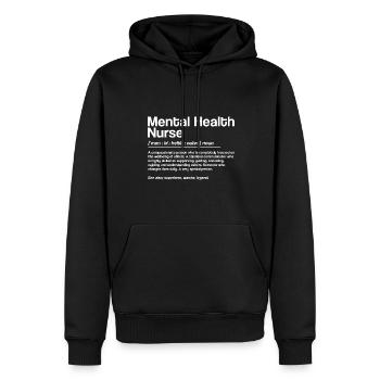 Ängste Depression Psychische Gesundheit - Männer Premium Bio Hoodie - Schwarz - Vorne - Nico (187cm)