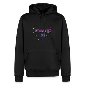 Stand Bi Me Bisexual LGBTQ Bi Pride LGBT Couples - Männer Premium Bio Hoodie - Schwarz - Vorne - Nico (187cm)