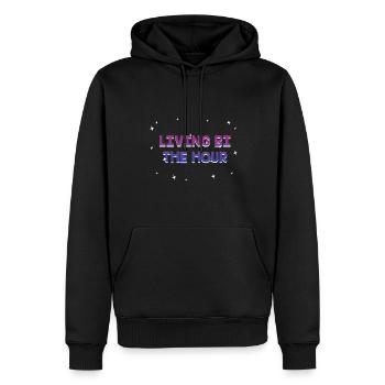 Living Bi the Hour Bisexual LGBTQ Bi Pride LGBT - Männer Premium Bio Hoodie - Schwarz - Vorne - Nico (187cm)