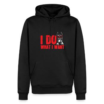 Malinois Belgischer Schäferhund Mechelaar Hund - Männer Premium Bio Hoodie - Schwarz - Vorne - Nico (187cm)