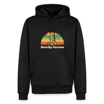 Beachy Season Beach Girlfriend Ocean Fiance - Männer Premium Bio Hoodie - Schwarz - Vorne - Nico (187cm)