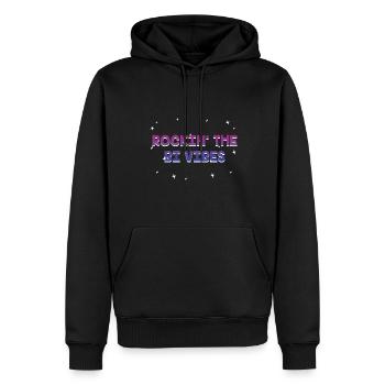 Rockin' the Bi Vibes Bisexual LGBTQ Bi Pride LGBT - Männer Premium Bio Hoodie - Schwarz - Vorne - Nico (187cm)