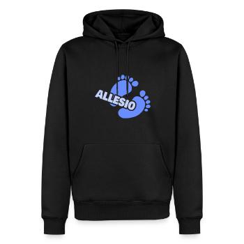 Baby Allesio - Männer Premium Bio Hoodie - Schwarz - Vorne - Nico (187cm)