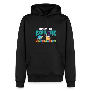 First Day Of School Ready to Explore Kindergarten - Männer Premium Bio Hoodie - Schwarz - Vorne - Nico (187cm)