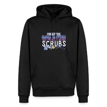 Nurse Forget The Glass Slippers This Princess - Männer Premium Bio Hoodie - Schwarz - Vorne - Nico (187cm)