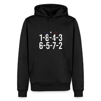18436572 mécanicien pour moteurs V8 Cadeau - Sweat à capuche Premium bio Homme - noir - Devant - Nico (187cm)