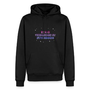 Friendzoned by Both Genders Bisexual Single Bi - Männer Premium Bio Hoodie - Schwarz - Vorne - Nico (187cm)