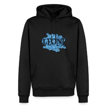Wassertropfen für Leoni Leoni Name - Männer Premium Bio Hoodie - Schwarz - Vorne - Nico (187cm)