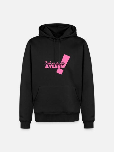 Vorname Ayleen - Männer Premium Bio Hoodie - Schwarz