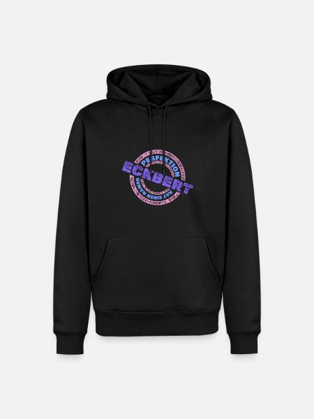 Perfekt Eckbert - Männer Premium Bio Hoodie - Schwarz