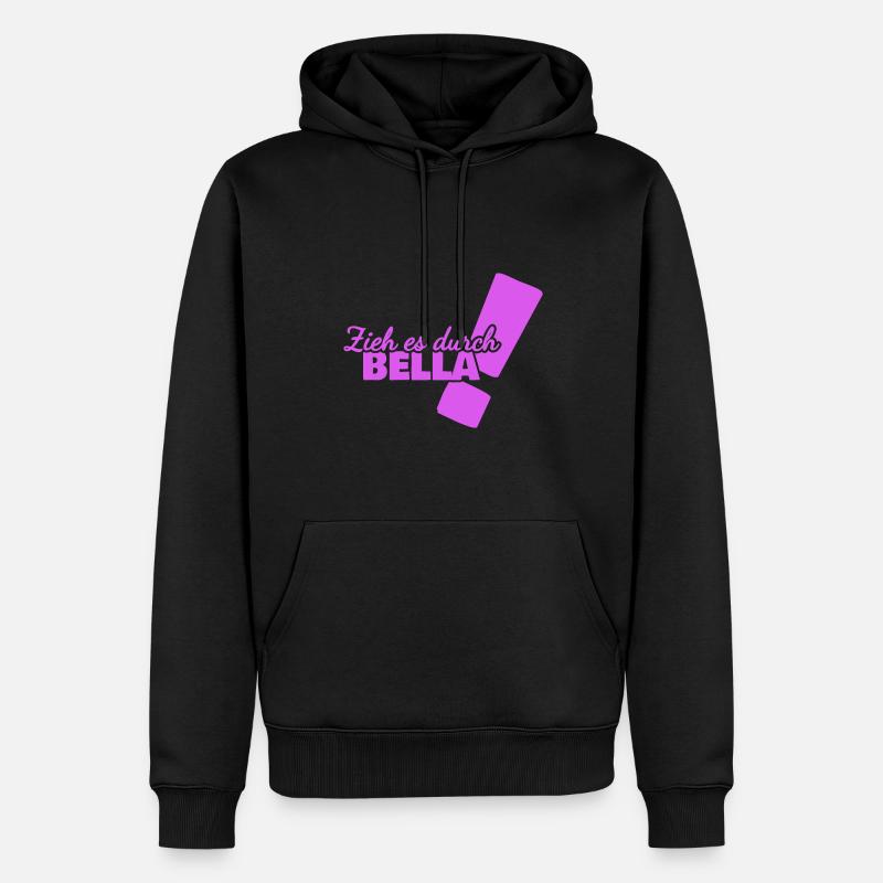 Cadeau pour Bella - Sweat à capuche Premium bio Homme - noir