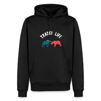 Stock Market Trader Investor Day Trading Börsenhän - Männer Premium Bio Hoodie - Schwarz - Vorne - Nico (187cm)
