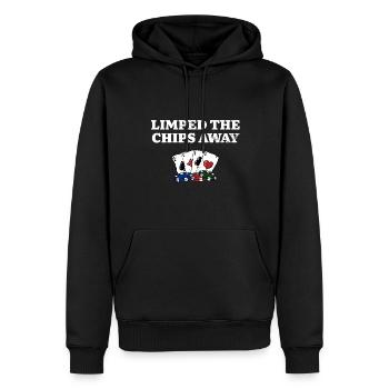 Limped the Chips Away Poker Gambler Poker Player - Men’s Premium Organic Hoodie - black - Front - Nico (187cm)