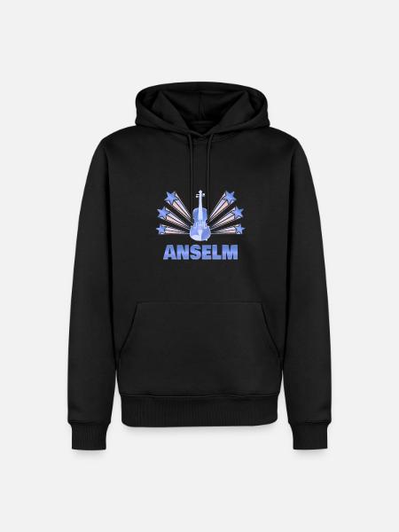 Gift for Anselm - Men’s Premium Organic Hoodie - black