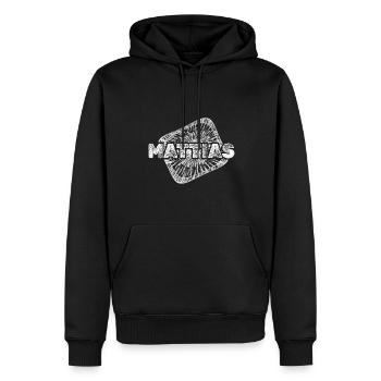 Sternenstaub Mattias - Männer Premium Bio Hoodie - Schwarz - Vorne - Nico (187cm)