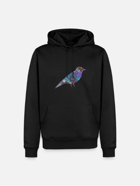 Bird Bird - Männer Premium Bio Hoodie - Schwarz