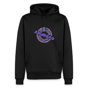 Andreas Andreas - Männer Premium Bio Hoodie - Schwarz - Vorne - Nico (187cm)