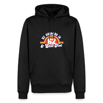 My Husband Is 62 And Still Hot Proud Wife 62nd - Männer Premium Bio Hoodie - Schwarz - Vorne - Nico (187cm)
