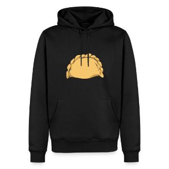 Pierogi polonais - Sweat à capuche Premium bio Homme - noir - Devant - Nico (187cm)