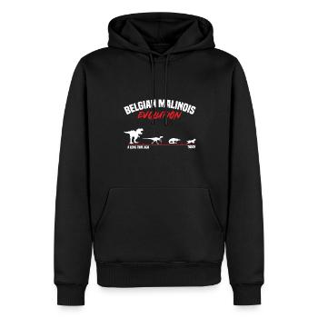 Malinois Belgischer Schäferhund Mechelaar Hund - Männer Premium Bio Hoodie - Schwarz - Vorne - Nico (187cm)
