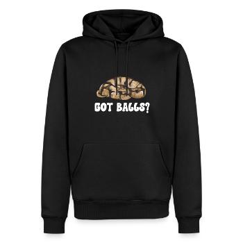Ball Python Schlange Königspython - Männer Premium Bio Hoodie - Schwarz - Vorne - Nico (187cm)