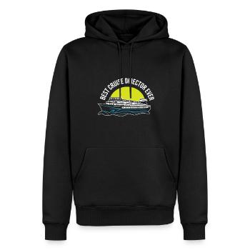 Meilleur directeur de croisière Cruise Ship Tour Funny - Sweat à capuche Premium bio Homme - noir - Devant - Nico (187cm)