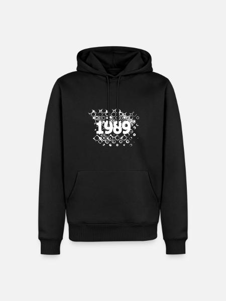 Retro 1989 - Men’s Premium Organic Hoodie - black