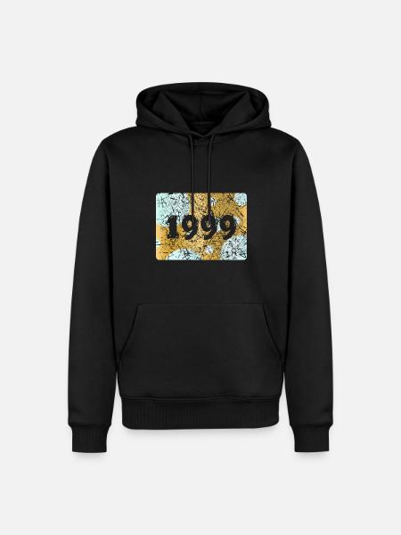 1999 1999 - Männer Premium Bio Hoodie - Schwarz