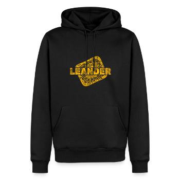 Sternenstaub Leander - Männer Premium Bio Hoodie - Schwarz - Vorne - Nico (187cm)