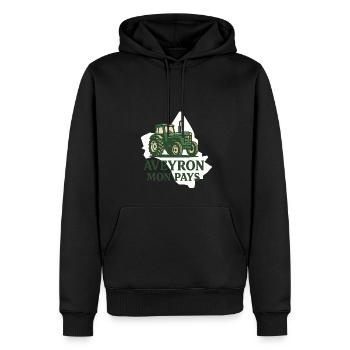 Aveyron, mein landwirtschaftliches Land - Männer Premium Bio Hoodie - Schwarz - Vorne - Nico (187cm)