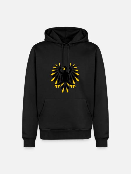 Eagle - Men’s Premium Organic Hoodie - black
