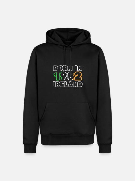 Ireland 1982 - Männer Premium Bio Hoodie - Schwarz
