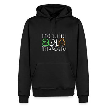 Irland 2016 - Männer Premium Bio Hoodie - Schwarz - Vorne - Nico (187cm)