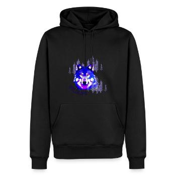 Wildlife - Männer Premium Bio Hoodie - Schwarz - Vorne - Nico (187cm)