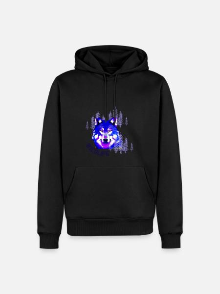 Wildlife - Männer Premium Bio Hoodie - Schwarz