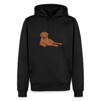 Foxred Labrador Fox Red Labrador Retriever - Men’s Premium Organic Hoodie - black - Front - Nico (187cm)