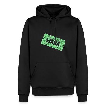 Infant Liara - Men’s Premium Organic Hoodie - black - Front - Nico (187cm)