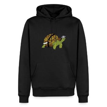Pirate Tortoise Kids Reptile Pet Lover Turtle - Männer Premium Bio Hoodie - Schwarz - Vorne - Nico (187cm)