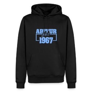 Abi 1967 - Männer Premium Bio Hoodie - Schwarz - Vorne - Nico (187cm)