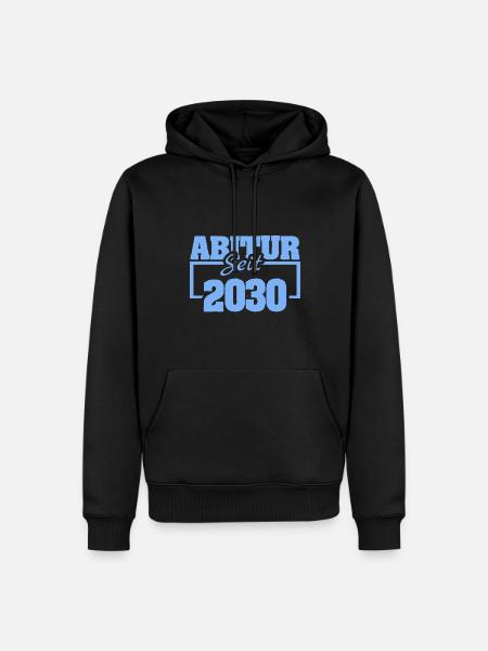 2030 - Männer Premium Bio Hoodie - Schwarz