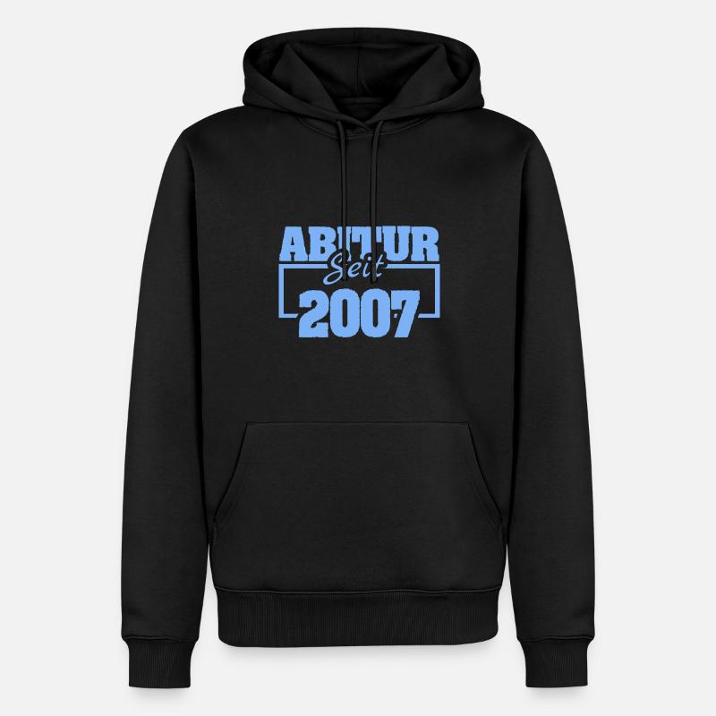 Diplômé du lycée en 2007 - Sweat à capuche Premium bio Homme - noir