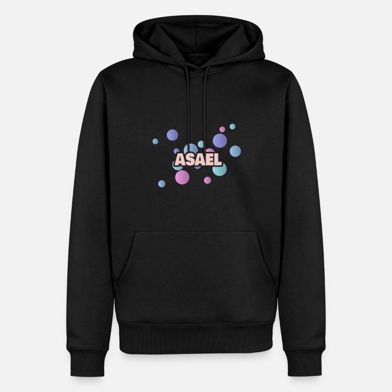 Asaël Asaël - Sweat à capuche Premium bio Homme - noir