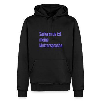 Sarcasme Pro - Sweat à capuche Premium bio Homme - noir - Devant - Nico (187cm)