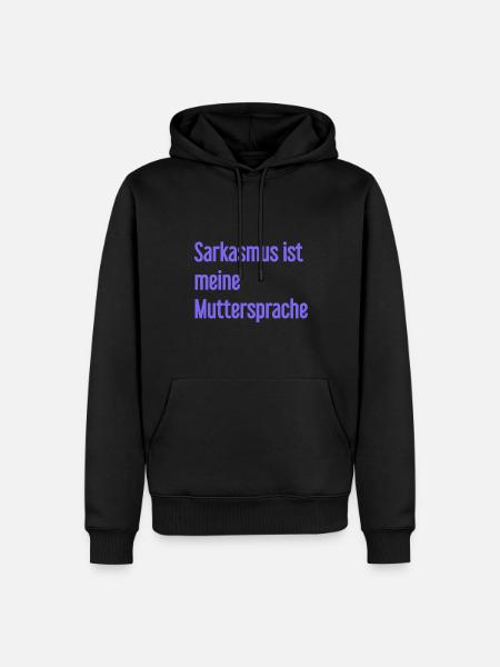 Sarcasm Pro - Men’s Premium Organic Hoodie - black