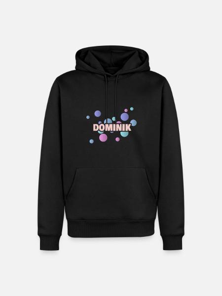 Cadeau pour Dominik - Sweat à capuche Premium bio Homme - noir