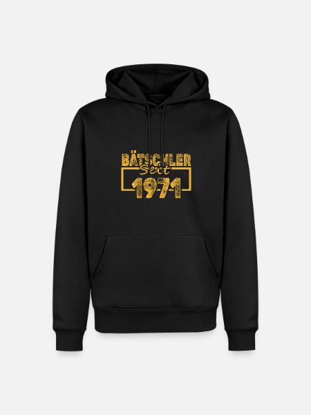 seit 1971 - Männer Premium Bio Hoodie - Schwarz