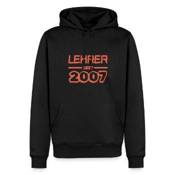 Lehrer 2007 - Männer Premium Bio Hoodie - Schwarz - Vorne - Nico (187cm)