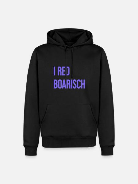 I red boarisch - Men’s Premium Organic Hoodie - black